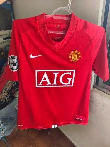 Camisa do Manchester United vermelha 2007/08