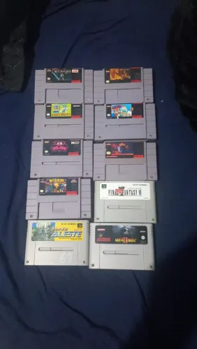 Cartuchos Super Nintendo (Snes) e Famicom