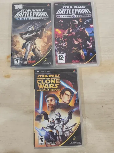 Coleção de psp Star Wars discos seminovos originais