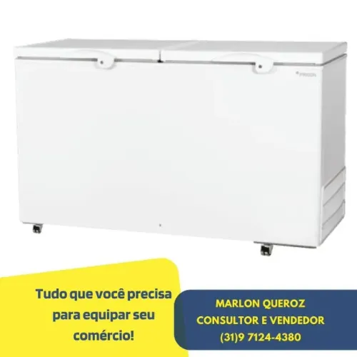 Freezer Horizontal 2 Tampas Fricon 411 Litros