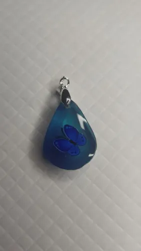 Pingente turquesa borboleta