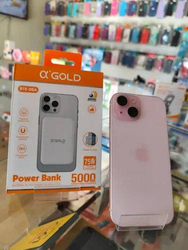 iPhone 15 + Power Bank de brinde