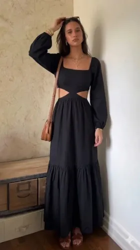 Vestido Longo Preto