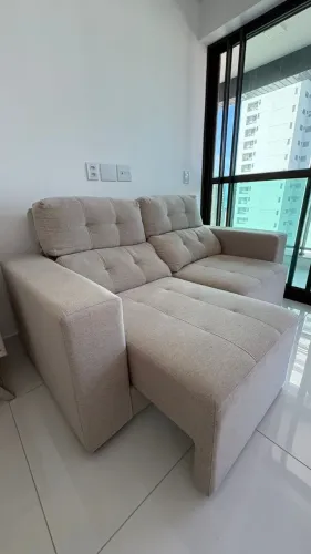 Sofá Jacauna reclinável  3 lugares 1,80m 