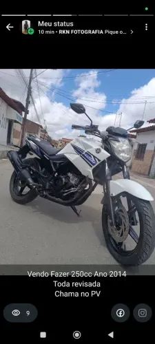 Fazer 250cc Ano 2014