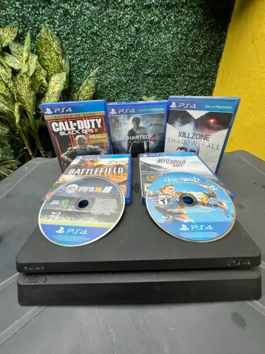 PS4 SLIM COM 7 JOGOS