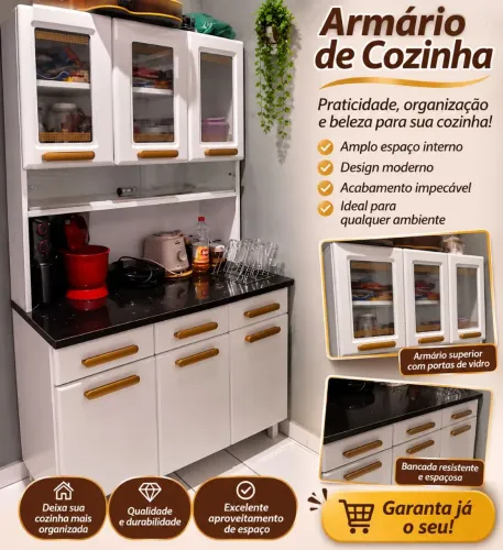 Armario de cozinha de ferro 