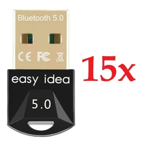 Kit Revenda 15 Unidades Adapt Bluetooth 5.0 Chipset Realtek