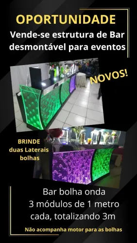 Bar bolha desmontável para eventos