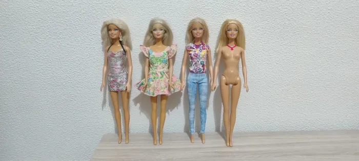 Lote 4 Barbies vintage originais Mattel