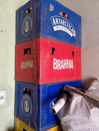 Grade de cerveja com casco