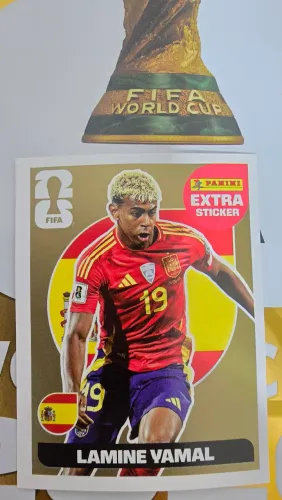 Figurinha Lamine Yamal gold extra sticker