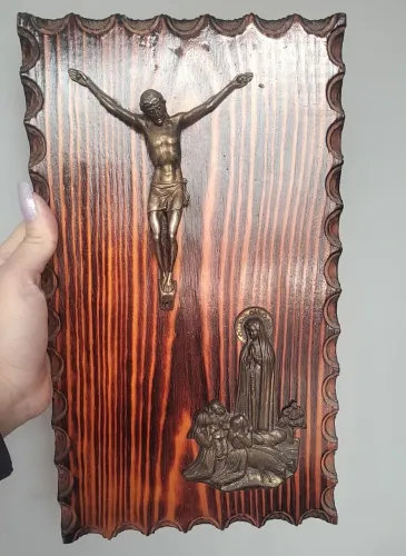 Quadro Vintage anos 70/80 Religioso