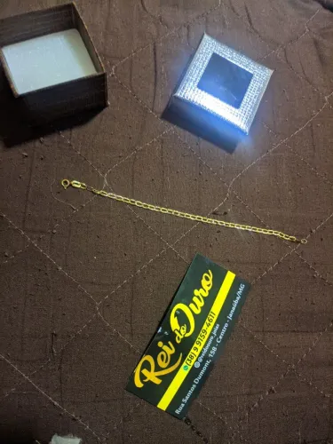 Pulseira de ouro recém nascido