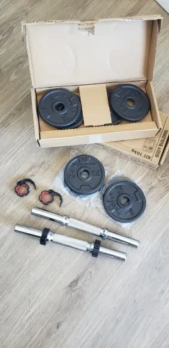 Halteres de Musculação 10kg - Corength Preto (2 conjunto completos)