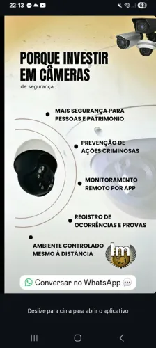 Câmeras de segurança,venda,manutenção e instalação bh e região 