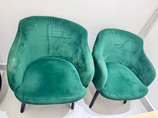 Poltrona Verde Suede