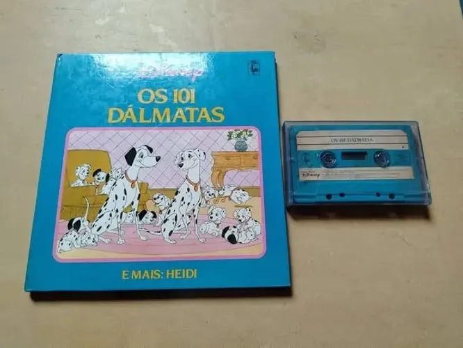 Os 101 Dalmatas + Heidi - Clássicos Disney Fita K7 e Livreto