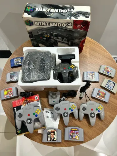 ? VENDO NINTENDO 64 JABUTICABA + CAIXA ORIGINAL + 9 JOGOS!