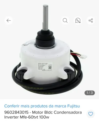 Motor condensadora Fujitsu