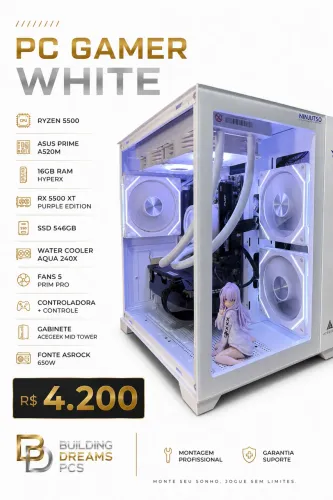 PC GAMER WHITE