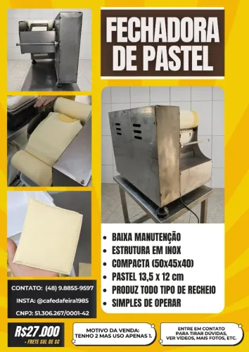 MÁQUINA FECHADORA DE PASTEL