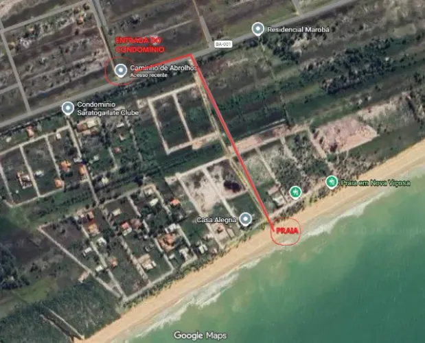 VENDO EXCELENTE LOTE DE 450m² EM NOVA VIÇOSA - BA (LOTEAMENTO CAMINHO DOS ABROLHOS I)