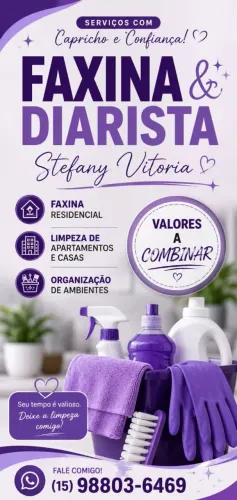 Faxinas na diária ?