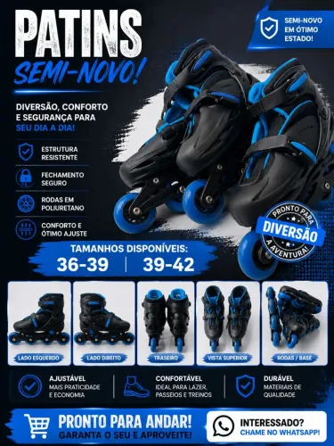 Patins Semi-novo