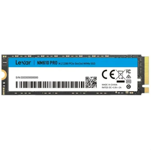 ARMAZENAMENTO SSD NVME M.2 500GB LEXAR NM610 PRO GEN 4