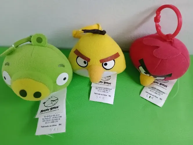 Angry Birds chaveiros de pelucia liquidacao especial