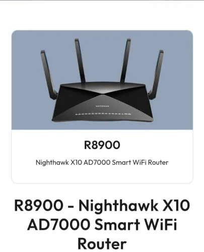Roteador Netgear R8900 - Nighthawk X10 AD7000 Smart WiFi Router