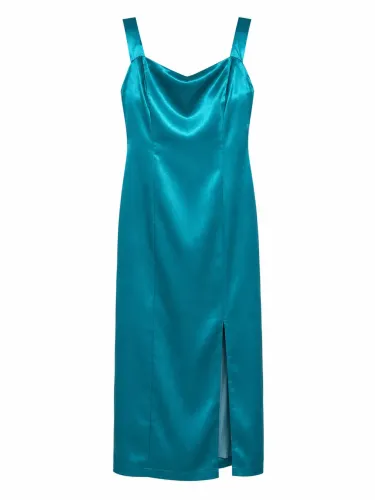 Vestido Azul turquesa