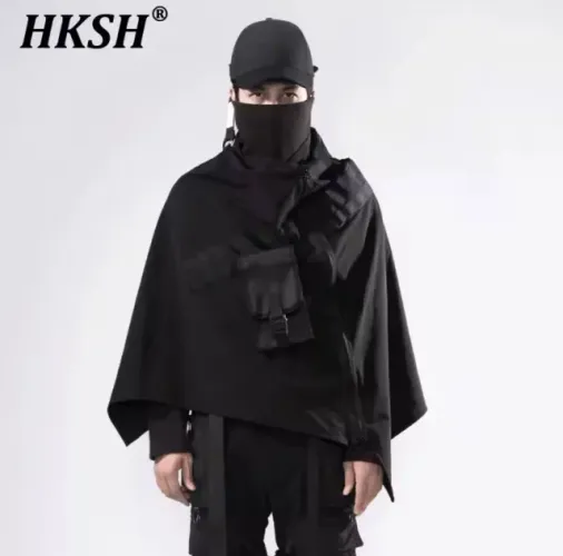 Jaqueta Poncho Tático Techwear