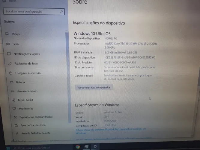 Notebook Dell vostro 3560