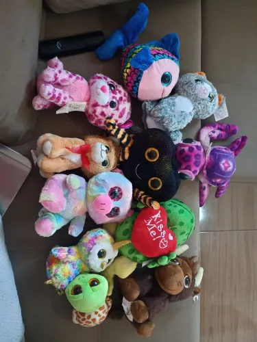 Bichos de pelúcia 11 no total 