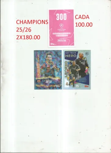 FIGURINHAS MESSI / RONALDO FENOMENO 180.00