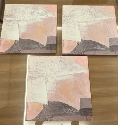 Kit 3 quadros decorativos