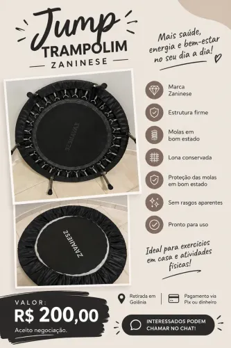 Jump Trampolim Zaninese à venda!