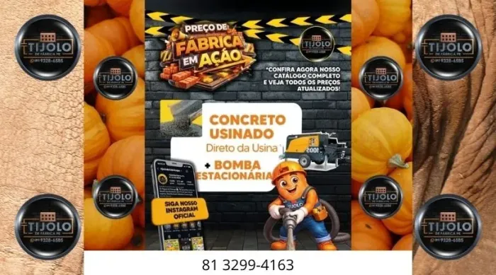 concreto usinado direto da usina em 12x só pague na entrega 