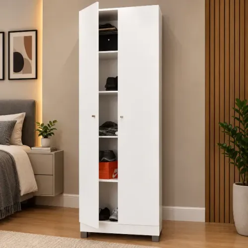Armário multiuso 2 portas branco