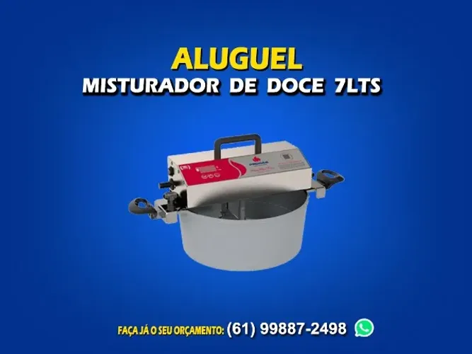 Aluguel misturador de doces 7lts