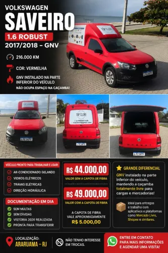 Volkswagen Saveiro Robust 1.6 Total Flex 8V 2018
