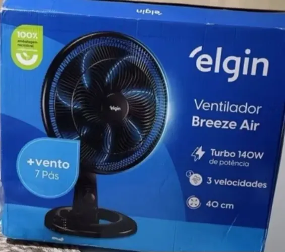 Ventilador de mesa 40 cm. Novo na caixa 