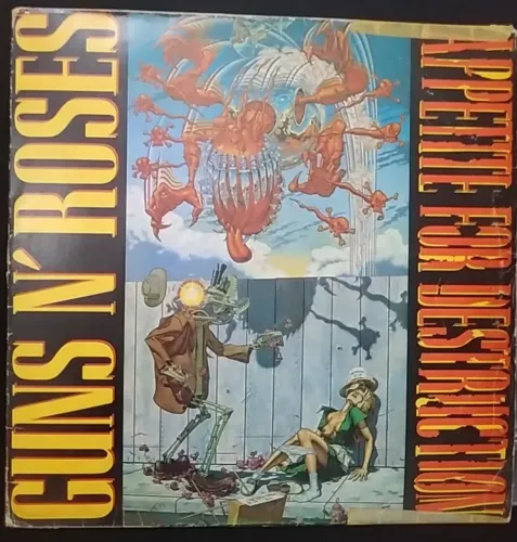 LP Guns N' Roses - Appetite for Destruction (Capa Banida 1987)