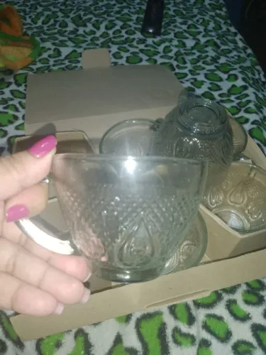 Xícaras de vidro 
