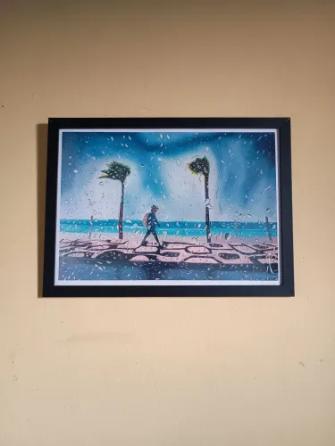 Quadro Copacabana RJ - Print de Arte Emoldurado (Série Limitada A3)