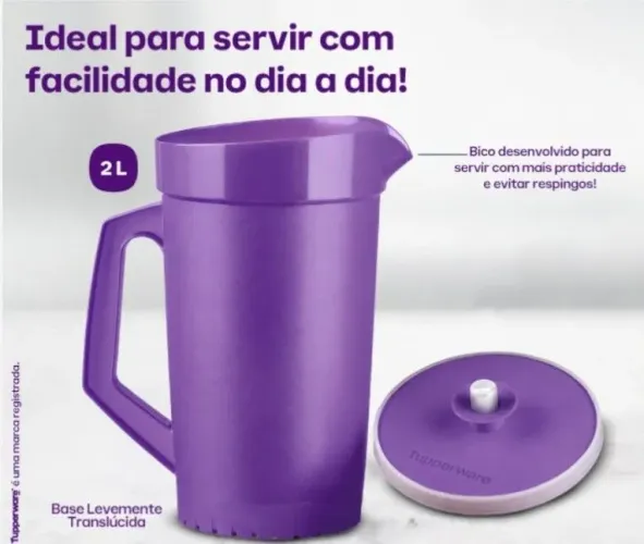 Jarra da Tupperware de 2 litros