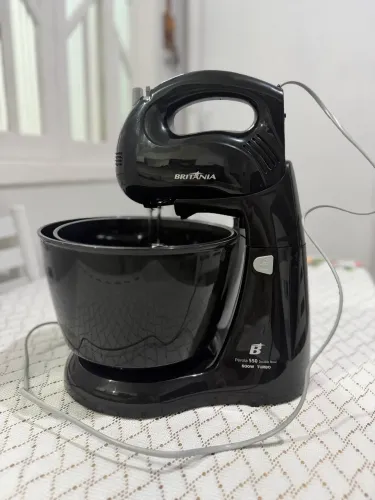 Batedeira Britânia 500W 4 velocidades Pérola 550 Double Bowl
