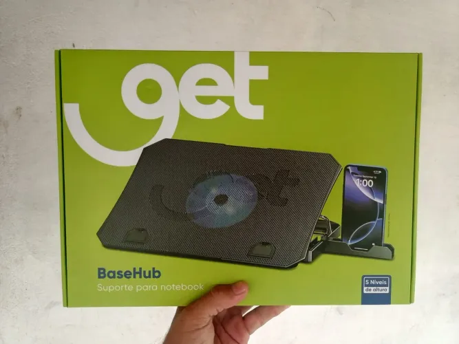 Suporte para notebook até 15.6" Get ajustável com cooler 